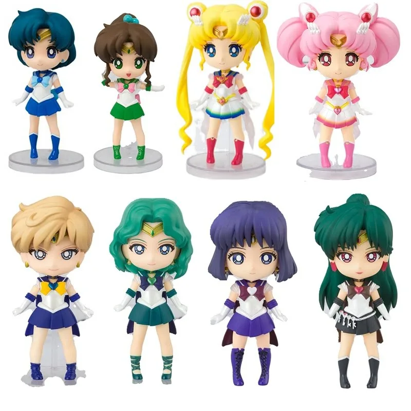 Фото Абсолютно новые оригинальные фигурки Bandai Mini Sailor Moon: Little Moon Hare, Уран, Нептун, Плутон и Сатурн. В наличии. №2