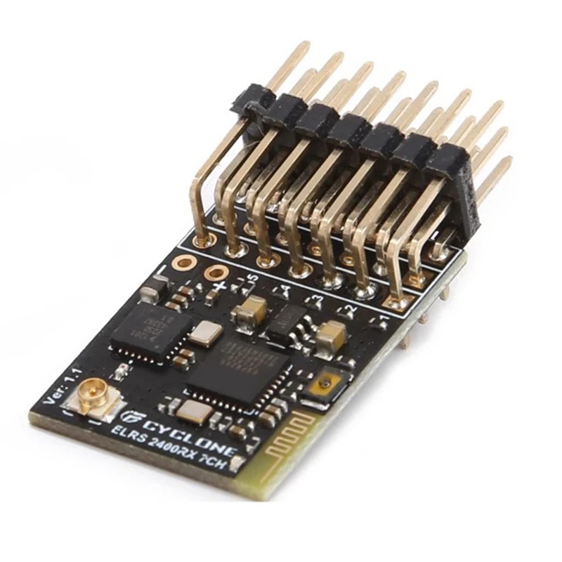 Для циклонного ELRS 2 4G PWM приемника 7CH Expresslrs RX 2400RX PWM/CRSF черный для RC FPV дрона