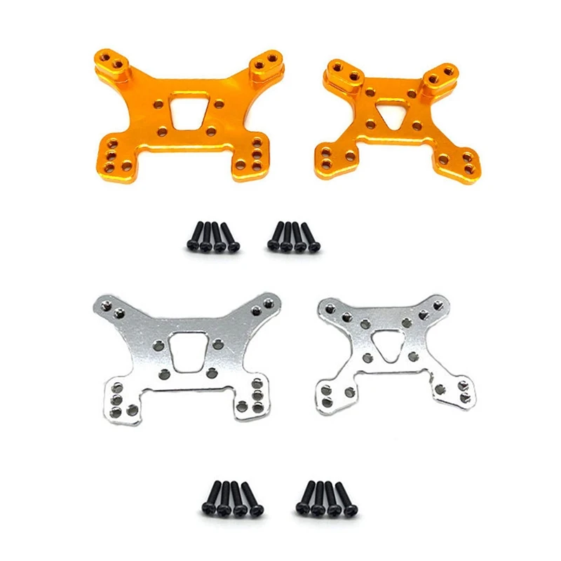 

Комплект из 2 деталей 144001 Передняя и задняя амортизационная башня комплект запасных частей для 144001 1/14 4WD радиоуправляемого автомобиля, желтый и серебристый