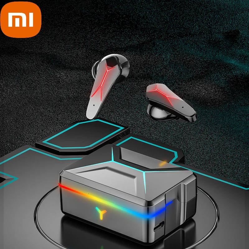 

XIAOMI TWS Technology Gamer Headset Wireless Bluetooth Earphone 9D HiFi Sound Headphones Type-C Earbuds For PS4 Android IOS