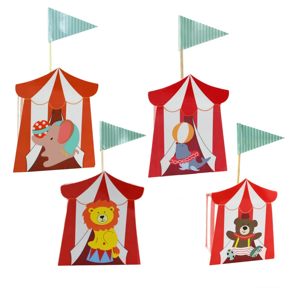 

40 Pcs Candy Boxes Cartoon Circus Animals Party Favor Boxes Treat Boxes Gift Boxes for Birthday Party Kids Party