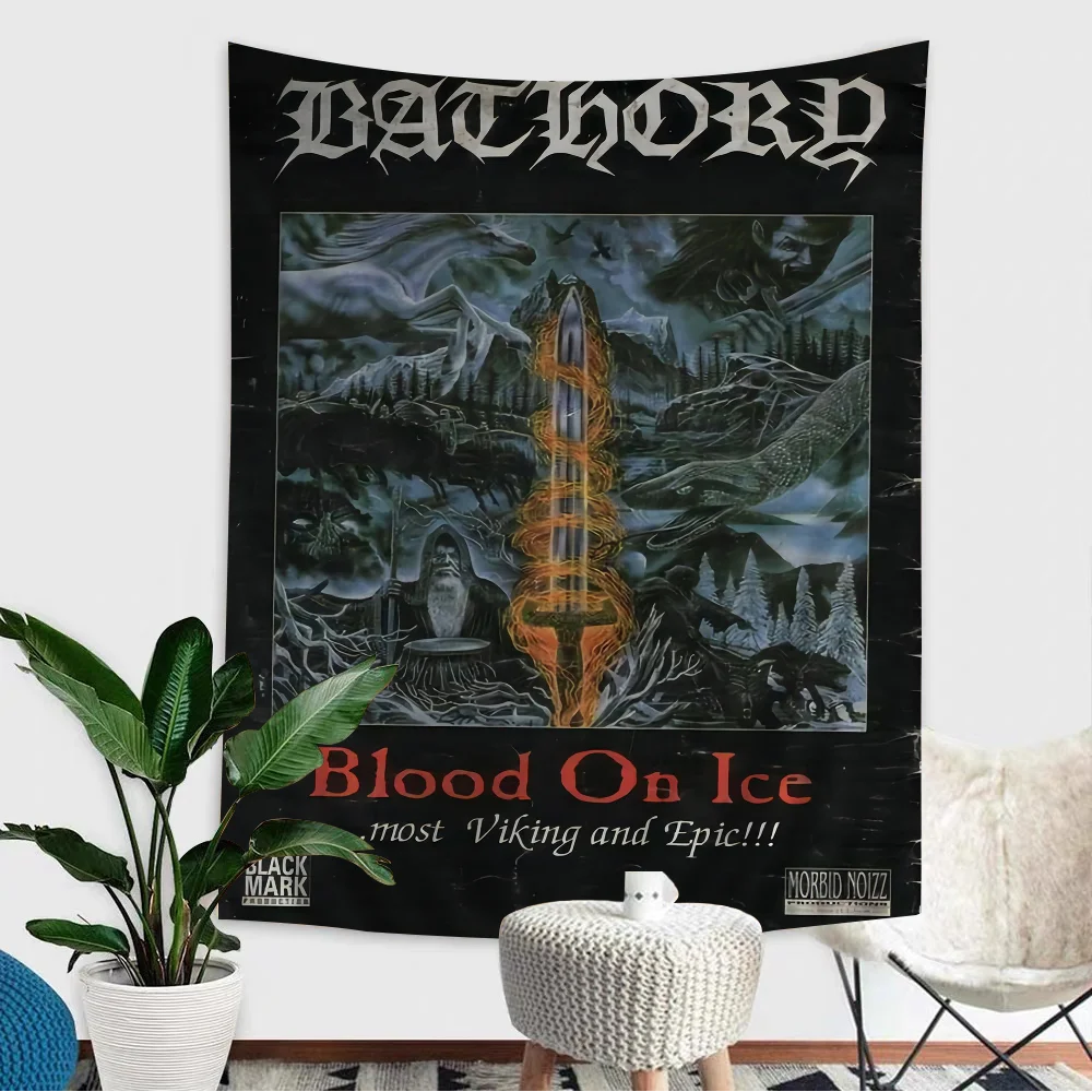 Bathory Quorthon Ретро хэви-метал музыкальная группа певица аниме гобелен искусство