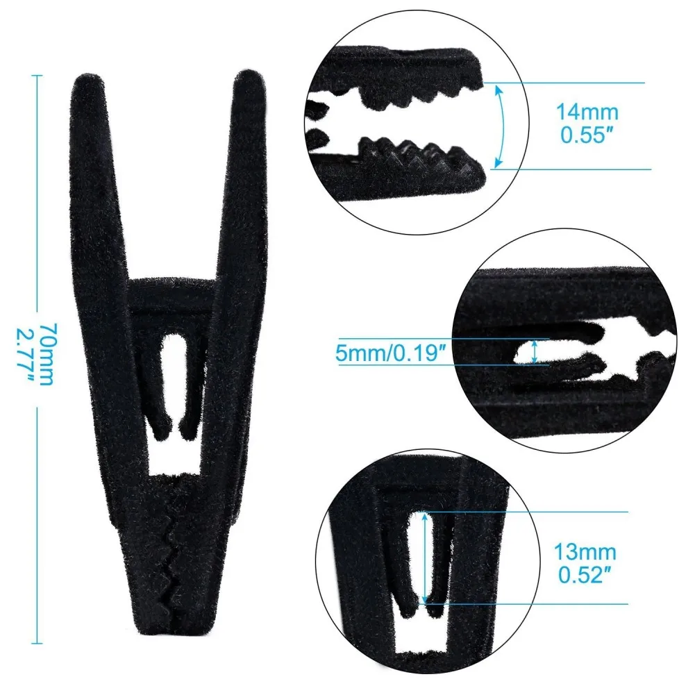 

Essential 20x Non Slip Velvet Hangers Clips Perfect for Flocked Trousers Coats & Clothes Pants Designed for Daily Use