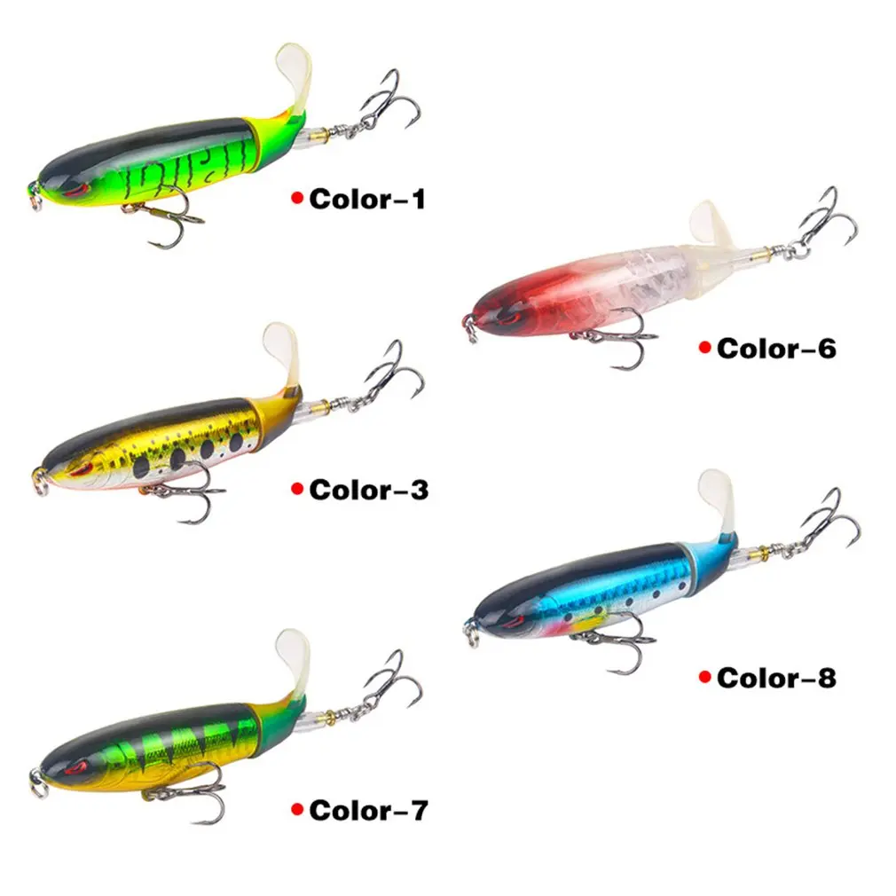 

Whopper Popper Topwater Fishing Lure 3D Eyes Plastic Artificial Bait Hard Fishing Plopper Hook Fishing Accessories 10CM 13G