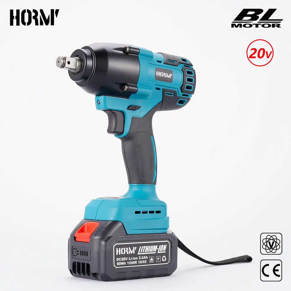 1/2Inch Brushless Cordless Impact Wrench Battery Power Tools For Makita 18V Battery For Car Truck Repair  Battery not included