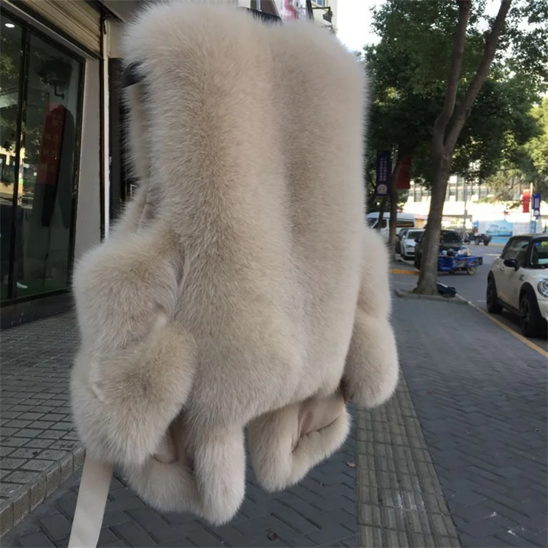 Female Coat Real Fox Fur Vest Natural Fox Fur Waistcoat Warm Winter Coat Pretty Real Fur Coats Natural Fur Short Jacket