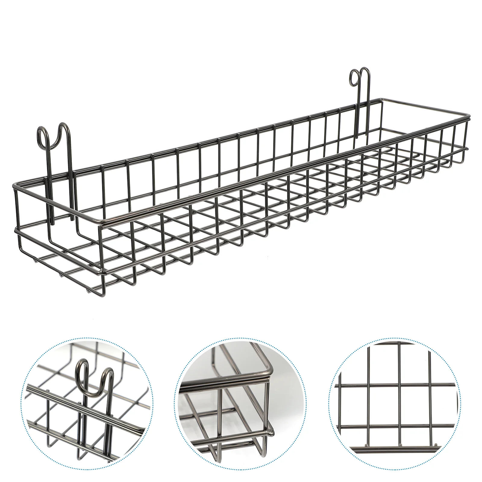 

2pcs Iron Baskets Light Good Safe Sturdy Basket Hanging Basket Sundries Holder for Home Storage