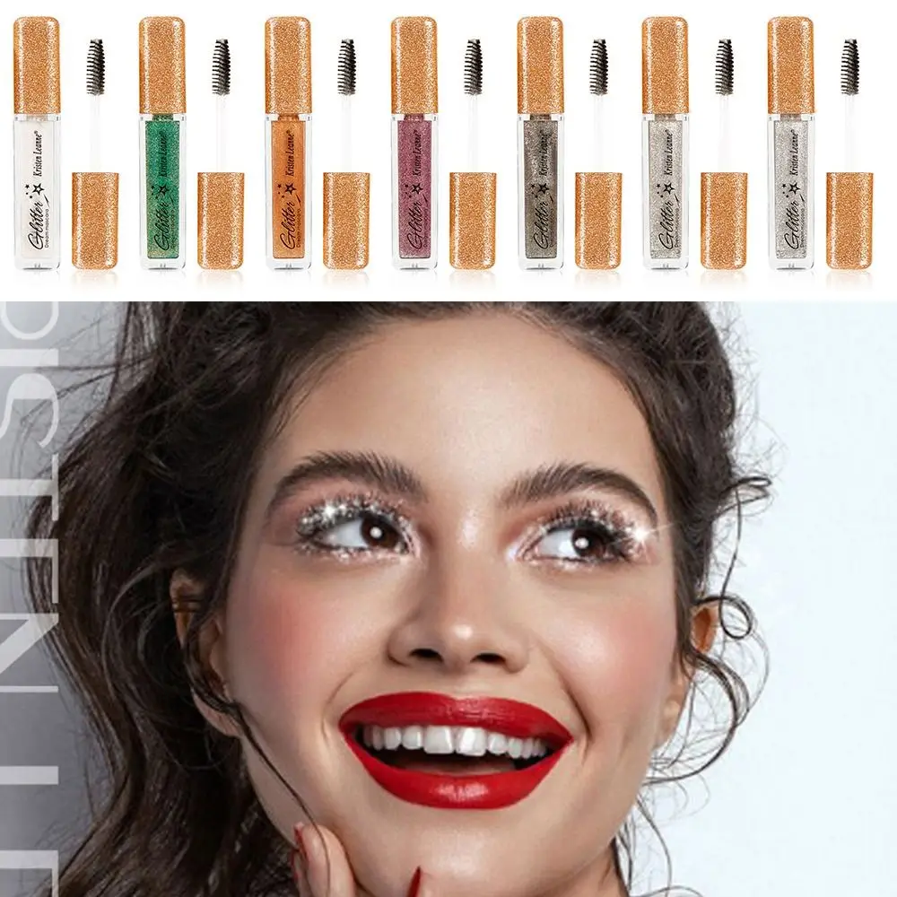 

Curling Smudge-proof Lengthening Long Lasting Glitter Mascara for Eyelashes Shiny Sparkle Diamond Mascara Black Mascara