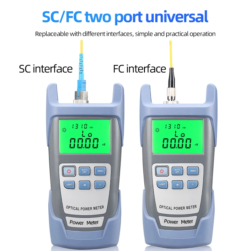 FTTH Fiber Optic Cable Tester Tool (Optional Sets) Optical Power Meter(OPM -70 ~+10dBm)&Visual Fault Locator 10/20/30/50mw VFL