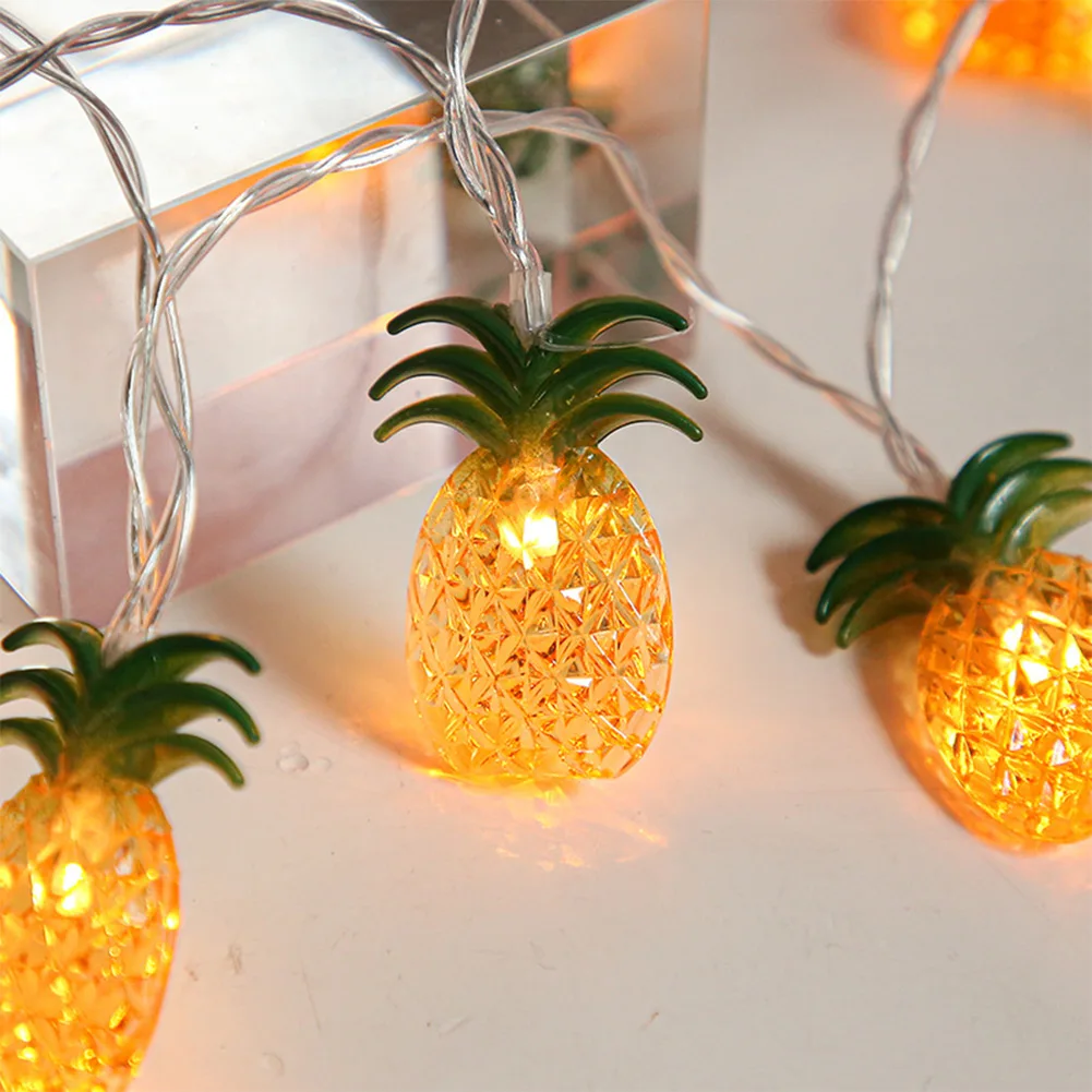 

Lights Pineapple String 20 Lamps Battery Box Christmas Copper Wire Core Decoration Garland Lights High Quality