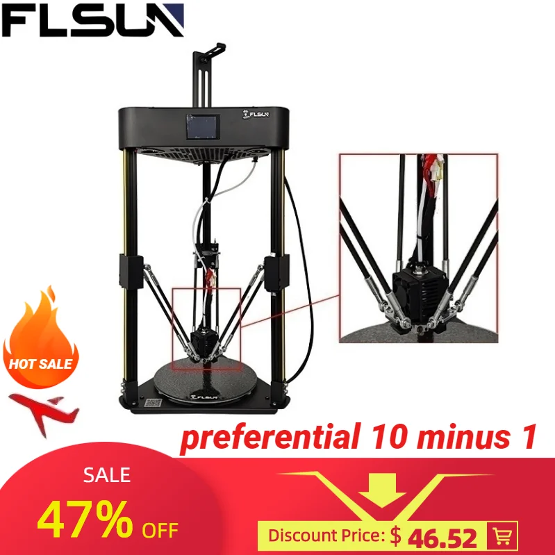 

FLSUN SR QS Q5 Effector Module with Crater nozzle and Heating block Metaal throat Cooling fan