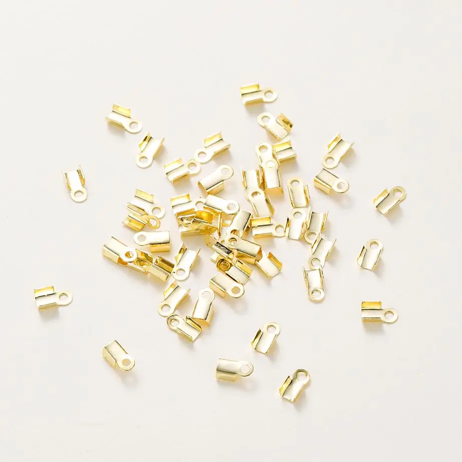 Зажимы для ювелирных изделий из натурального золота 14 к 18 К 50 шт./партия