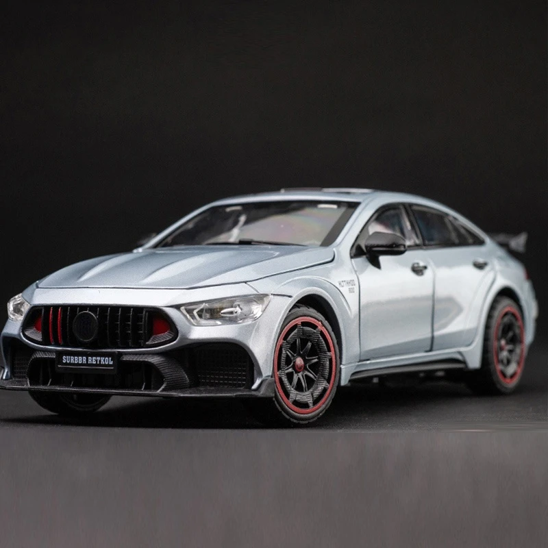 Модель автомобиля из сплава Benc Rocket 1/24 модель AMG GT 63 под давлением Игрушечная