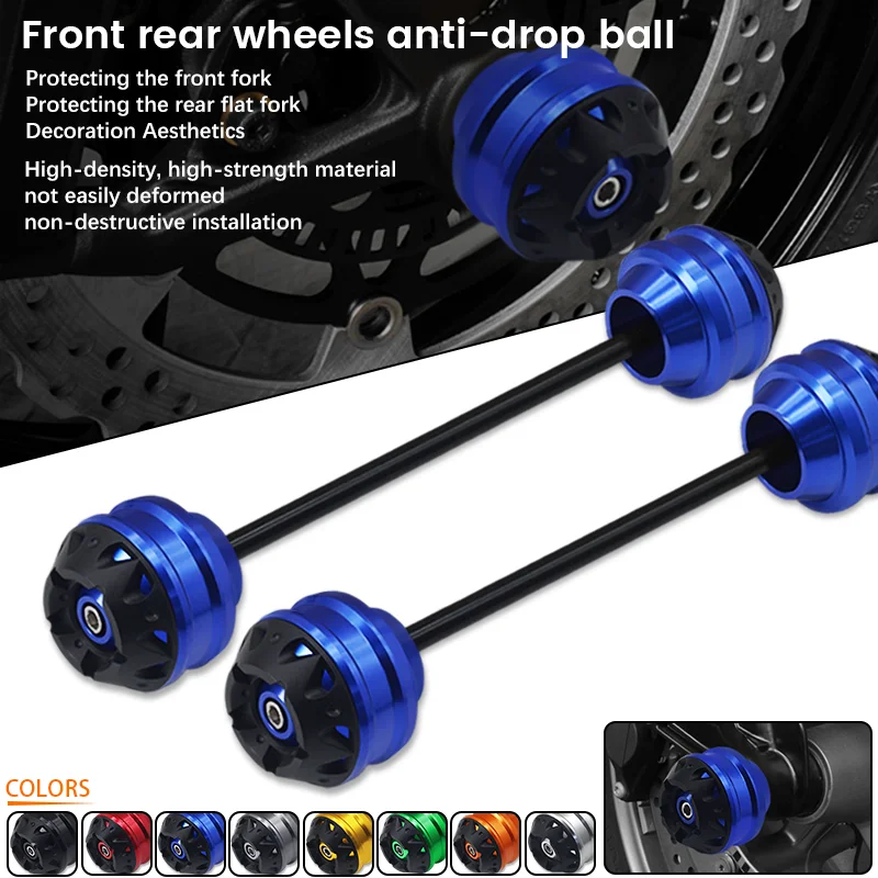

Motorcycle Rear & Front Axle Fork Wheel Protector Crash Sliders Cap For YAMAHA TRACER 700 900 GT Tracer 700GT Tracer 900/GT 9GT