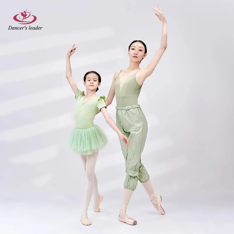 

Ballet Children's Costume Leotard for Summer Solid Color V-Neck Flying Sleeves Gymnastics Tight Dress Yoga Costume