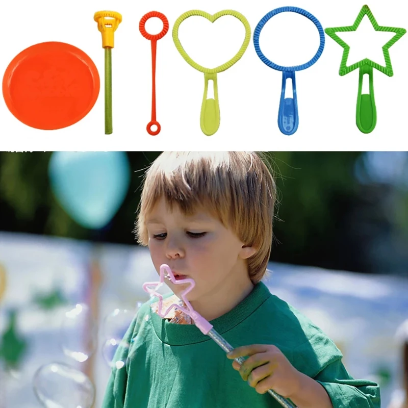 

6Pcs/set Wand Tool Soap Bubble Concentrate Stick Soap Bubbles Bar Gifts Baby Toys Blowing Bubble for Outdoor Toy Funny Bubble