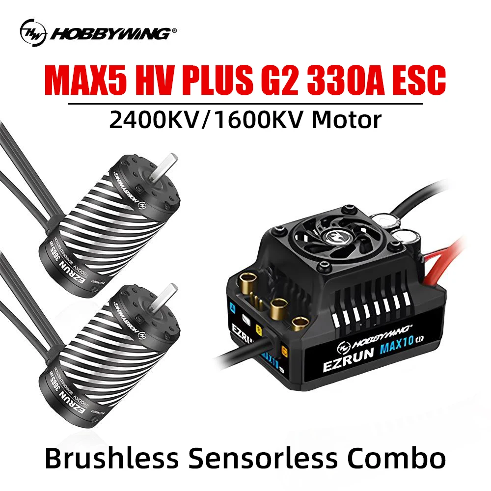 Фото HOBBYWING EzRun ESC Комбинированный бесщеточный бессенсорный двигатель 330A ESC 6 В/7,4 В/8,4 В IP67 5690 56118 Бесщеточный двигатель для радиоуправляемых автомобилей 1/8 1/7 №1