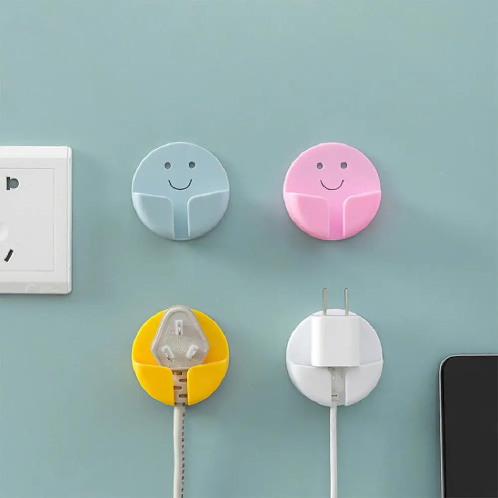 

Multifunction Power Cord Plug Wall Storage Hooks No Punch Fixed Paste Hooks Power Cord Plug Hook Power Plug Socket Holder