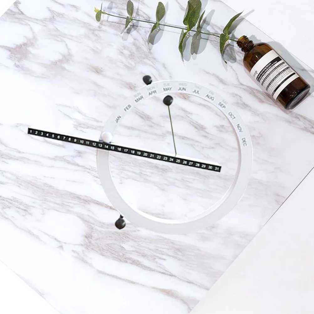

1PC Magnetic Wall Clock Perpetual Wall Calendar Wooden Perpetual Calendar for Home Decor European Style Living Room Bedroom
