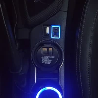 qc 3 0 car charger dual port with type c usb quick charge socket for toyota