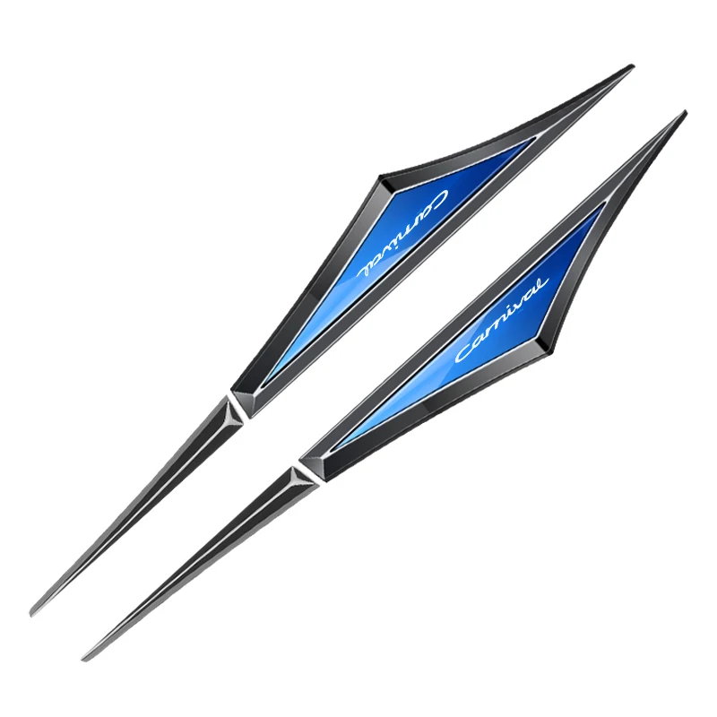 

2 шт., автомобильные 3d наклейки из сплава