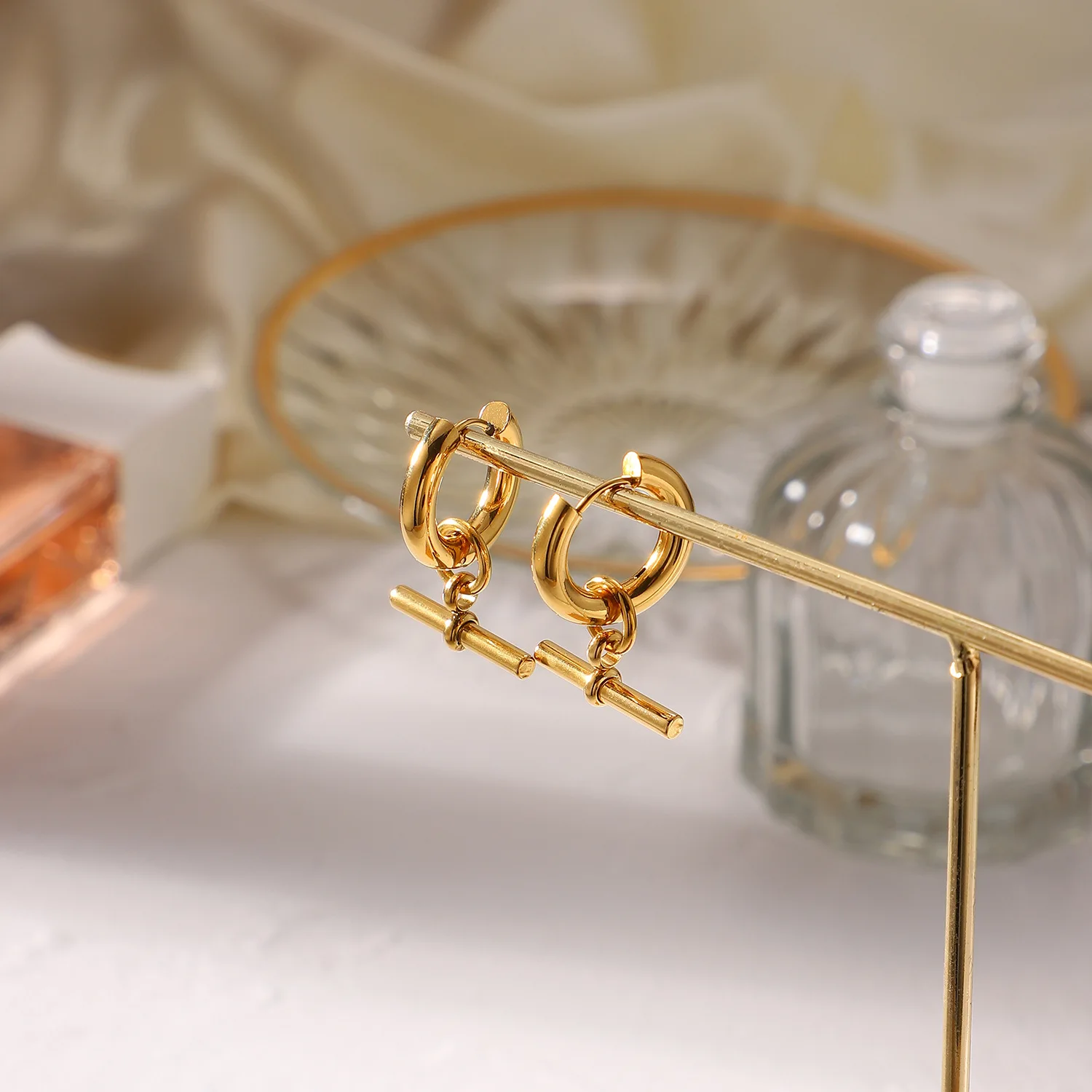 Yori Stick кулон серьги-кольца из нержавеющей стали для женщин темперамент