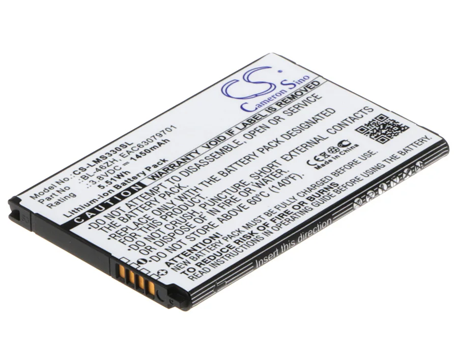 

CS 1450mAh / 5.51Wh battery for AT&T GoPhone 4G LTE