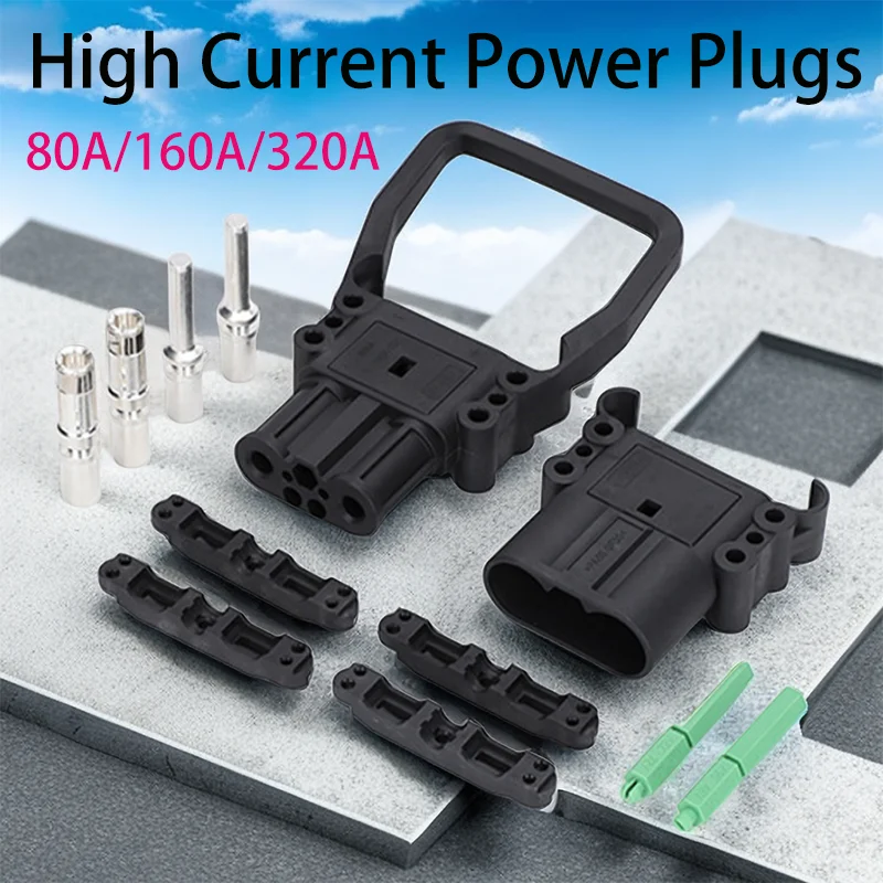 

1/5/20Sets REMA Type Electric Forklift Connector 80A/160A/320A Charger Power Supply Male and Female Plug High Current