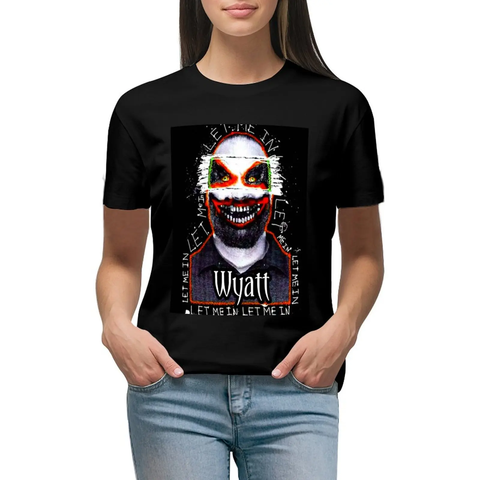 Футболка Let me in Wyatt одежда в стиле хиппи рубашка с животным принтом для девочек