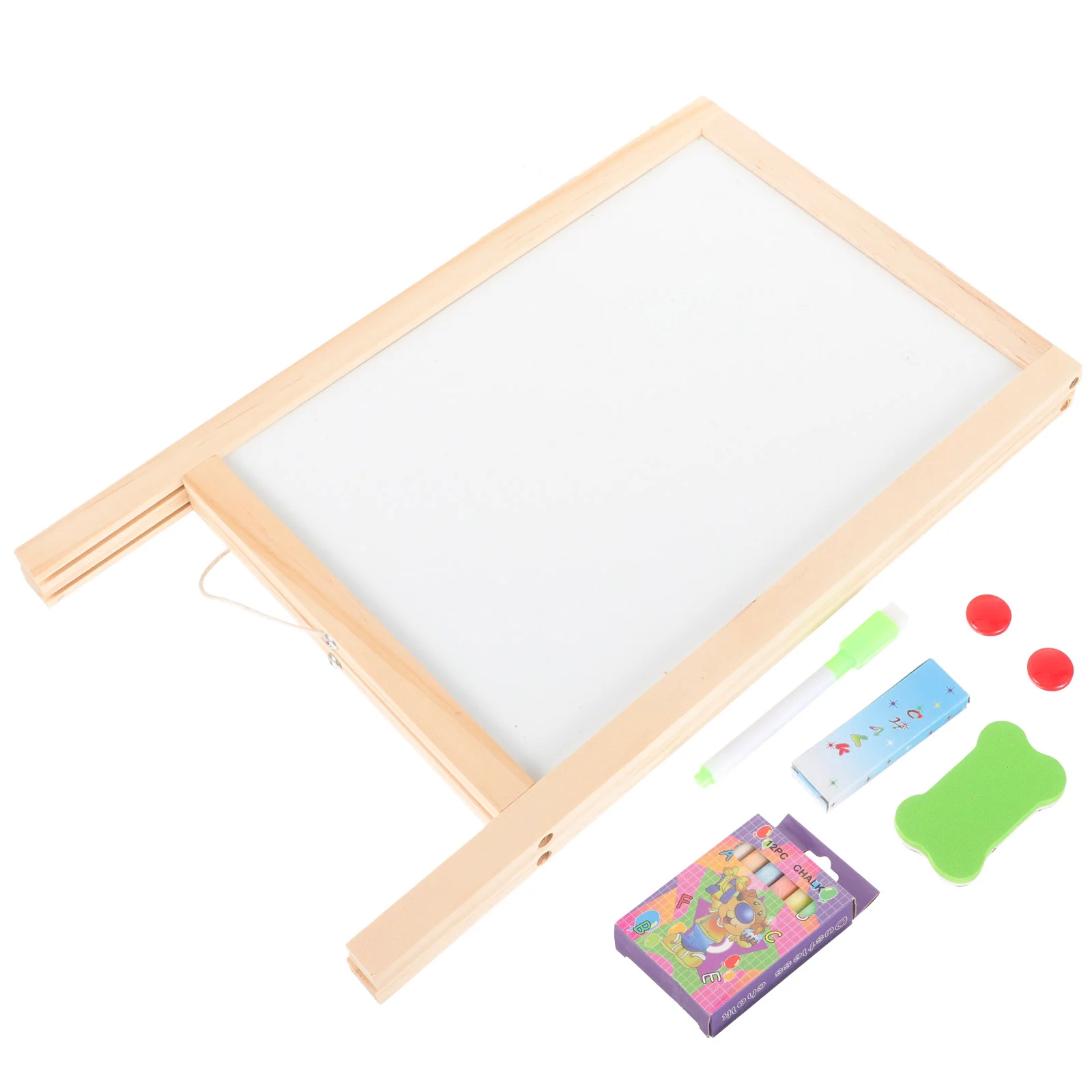 

Chalkboards Kids Writing Food Practical Answer Whiteboard Vertical Reusable Wooden Multi-function Toddler Erasable Drawing