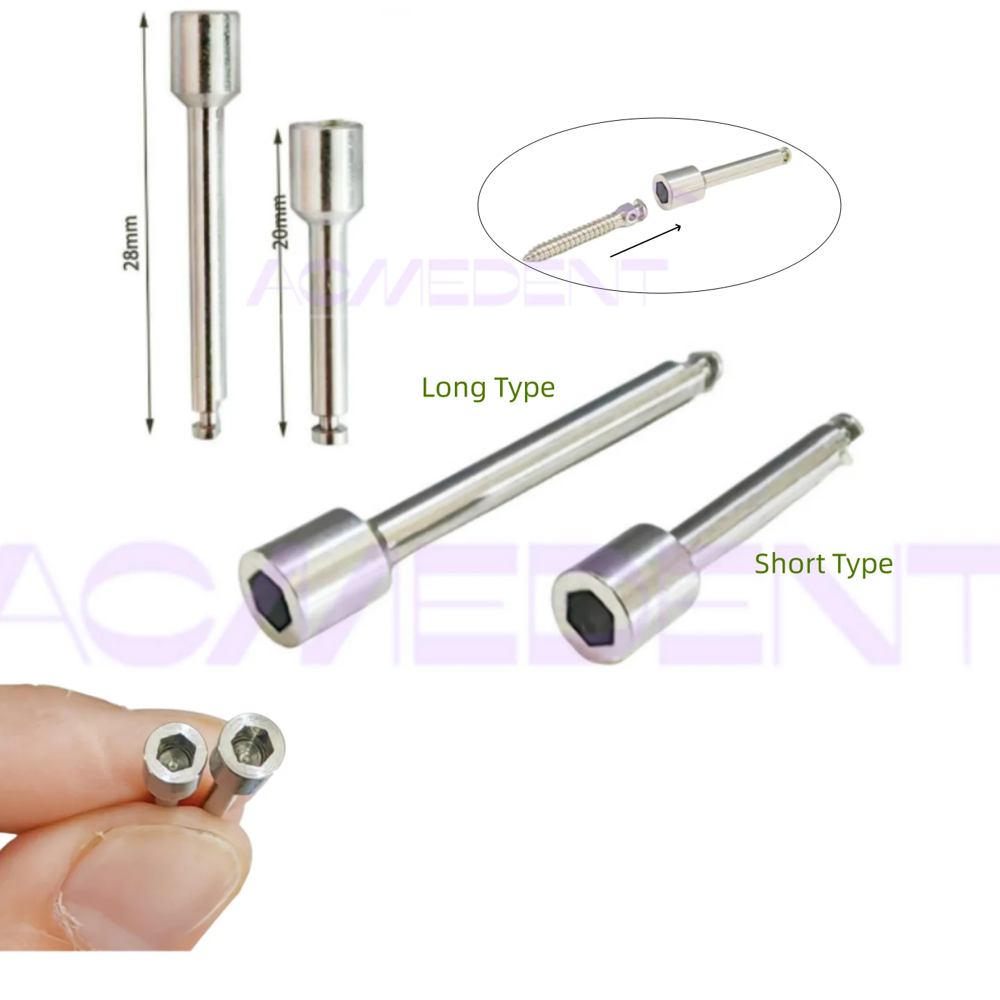 Мини-винт для зубного импланта