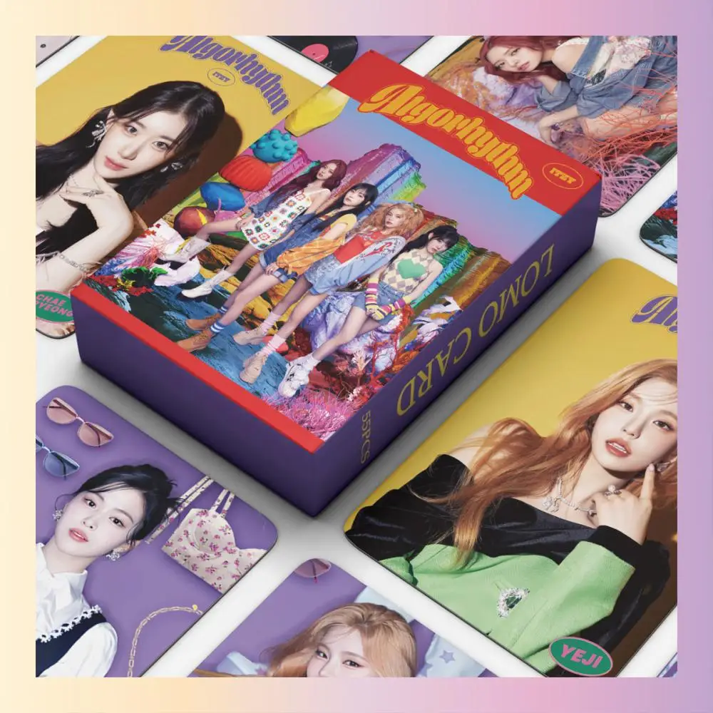 XIURAN 55 шт. ITZY алгоритм альбом ломо-карта Kpop фотокарточки серия открыток