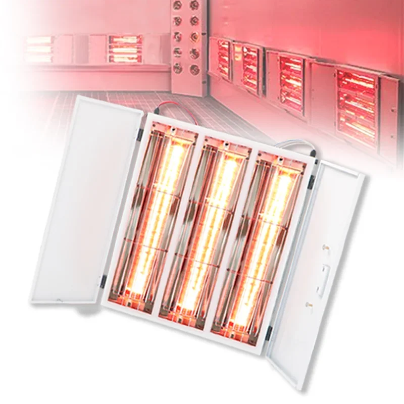 

Automatic Open 3000w Shortwave Infrared Curing Baking Heating Lamp For Car Body Painting Spray Booth Heating Lamps System