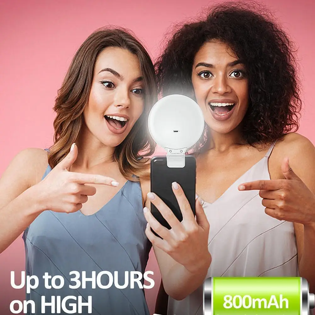 

Кольцевой светильник для селфи, мАч, 60 светодиодов, 3 режима