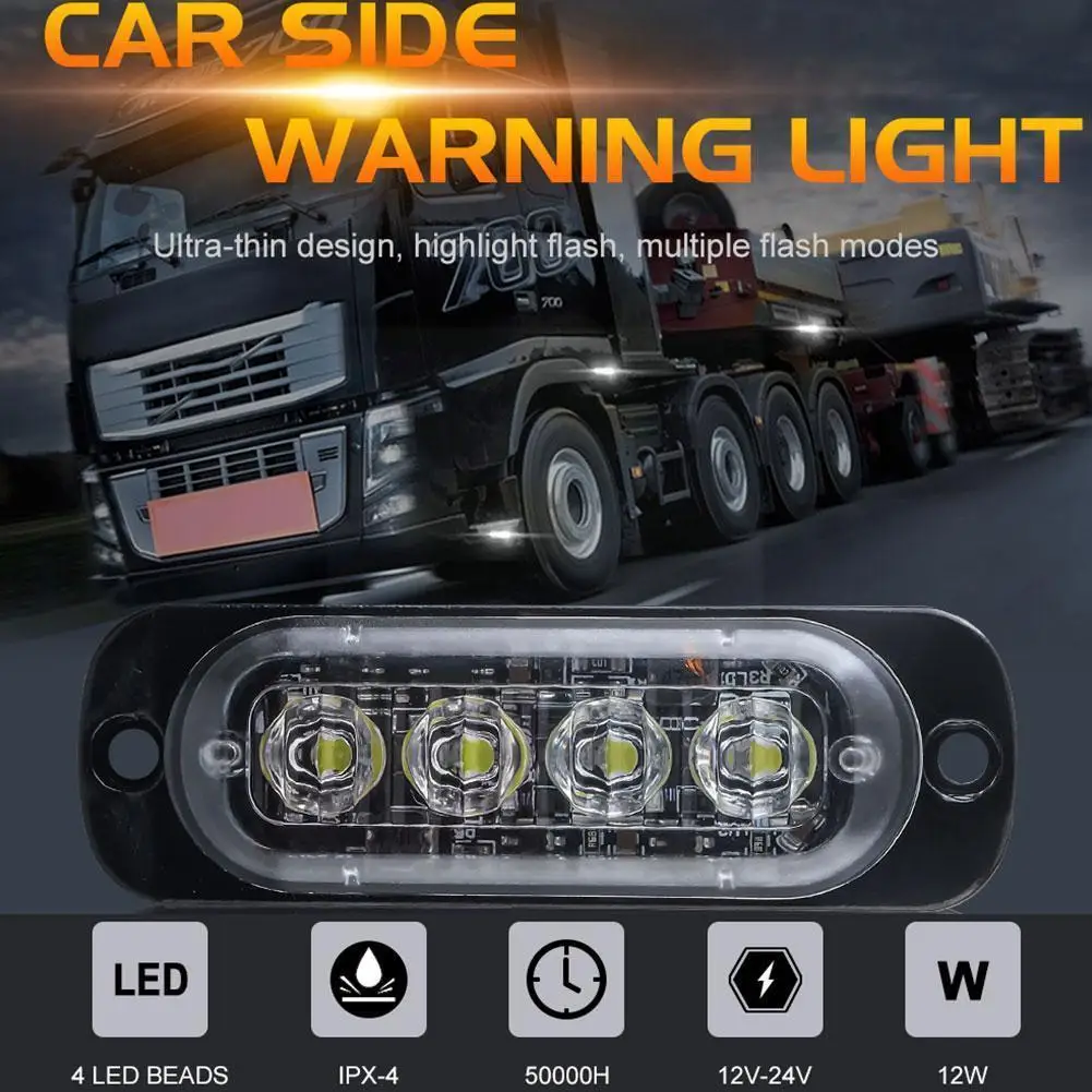 

1 светодиодный стробоскосветильник для мотоцикла, светодиодный сигнальный фсветильник рь, стробоскоп для внедорожника, автомобиля, грузов...