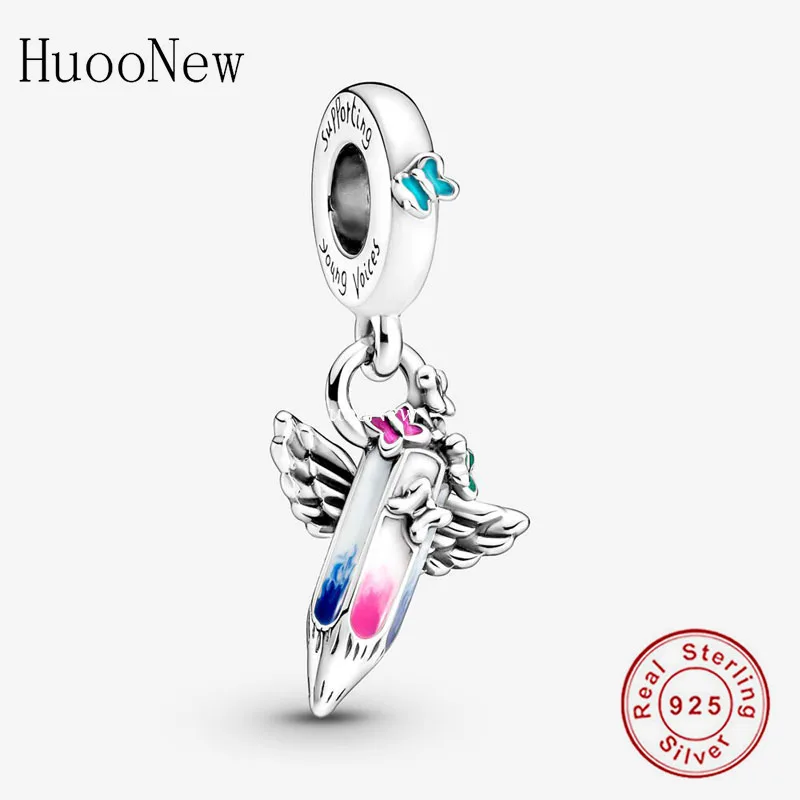 

Fit Original Brand Charm Bracelet 925 Sterling Silver Dream Crayons Supporting Young Voices Bead For Making Women Berloque DIY