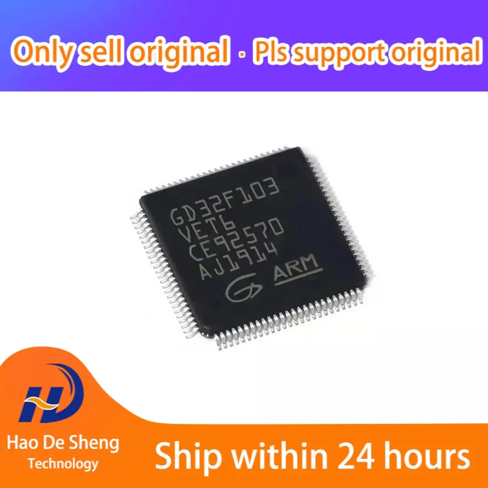 

10 шт./лот GD32F103VET6 LQFP100 новая Оригинальная фотография