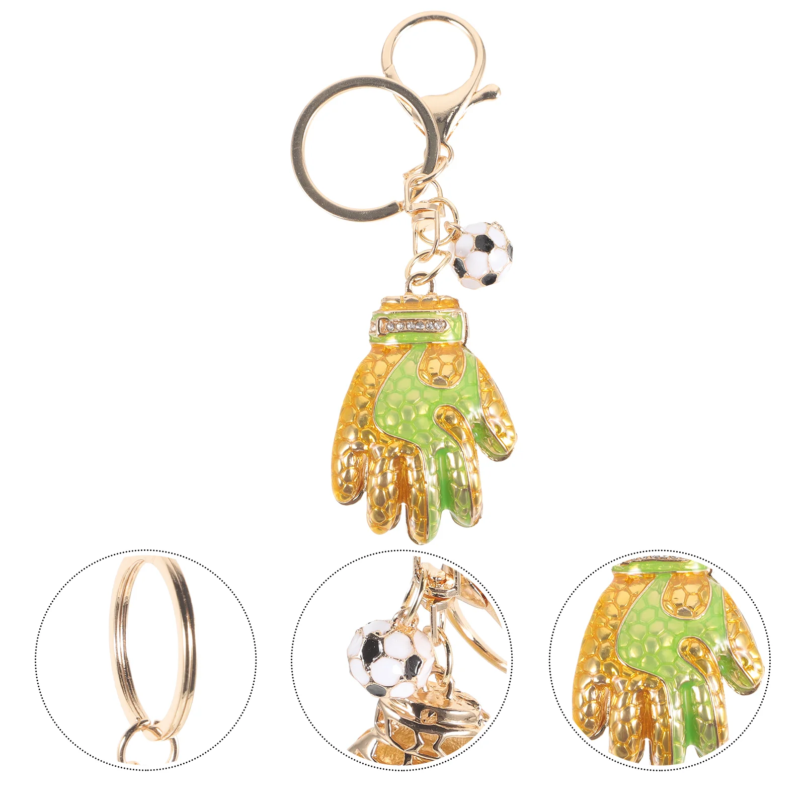 

Pendant Purse Chain Glove Shaped Keychain Backpack Ring Decorative Pendant Ring