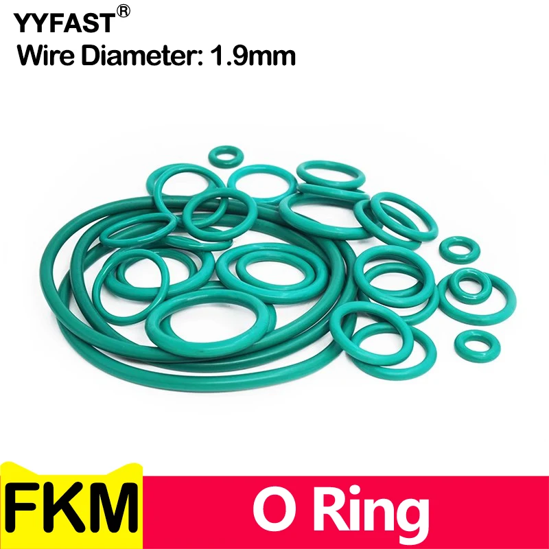 

Зеленые уплотнительные кольца FKM 5-220 мм