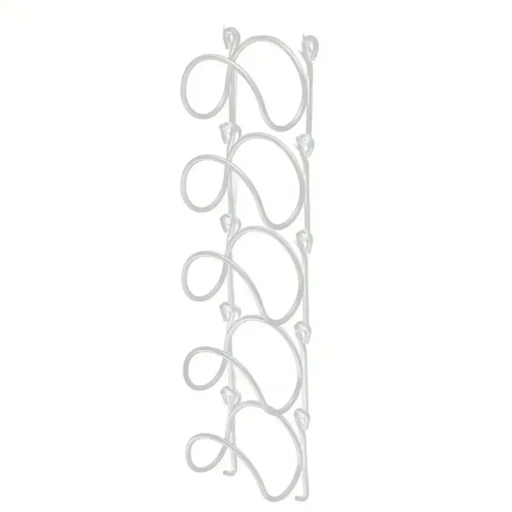 

Железная винная полка 5-слойная черная/белая