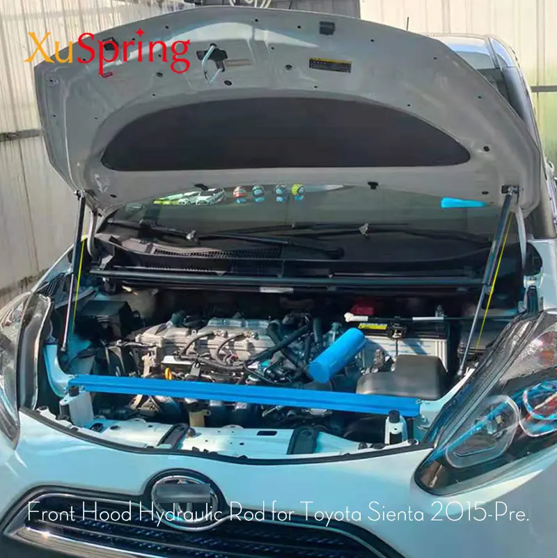 Стойка для капота автомобиля, стойка для Toyota Sienta 2015 2016 2017 2018 2019 2020 2021 2022 XP170, пружинный амортизационный кронштейн, аксессуар