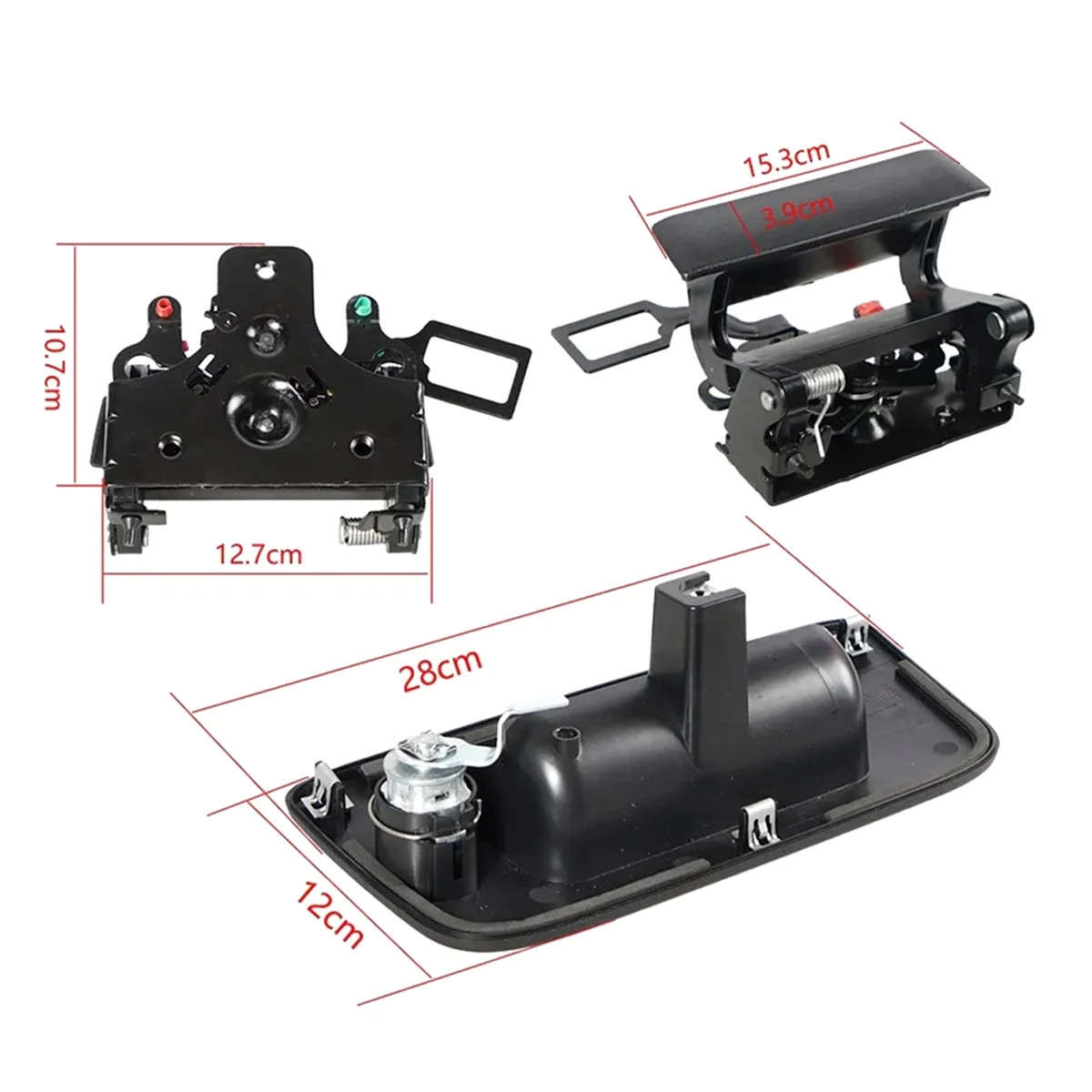 Комплект замка ручки задней двери пикапа с ключом для Chevrolet Silverado и GMC Sierra 1500 2500 3500