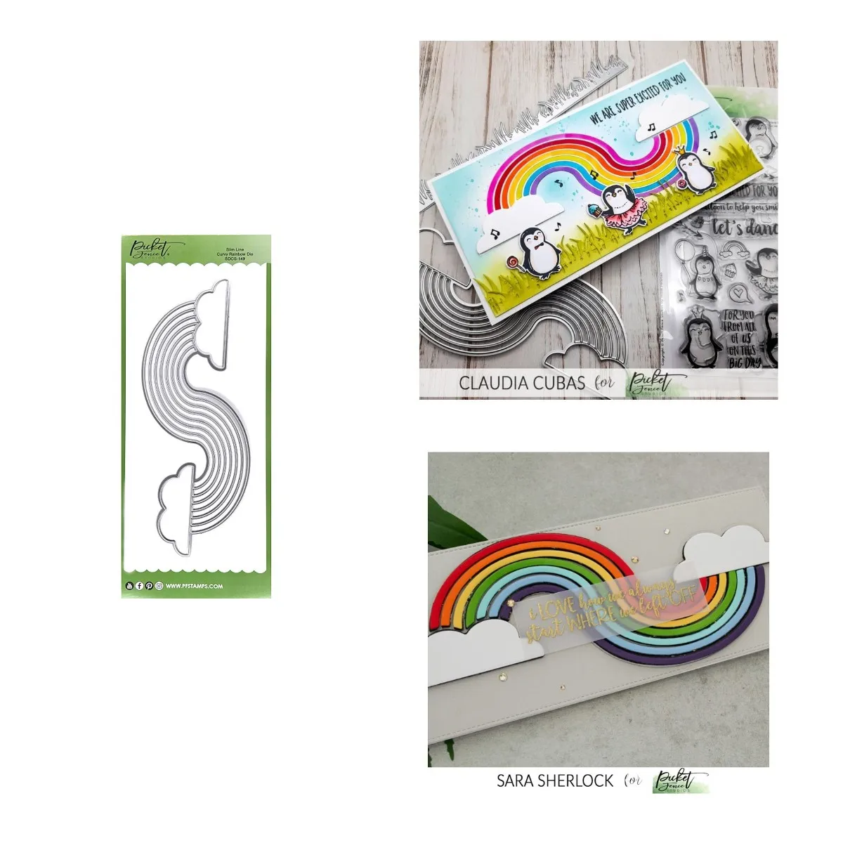 

Clouds Rainbow Metal Cutting Dies Scrapbook Diary Decoration Stencil Embossing Template Diy Greeting Card Handmade