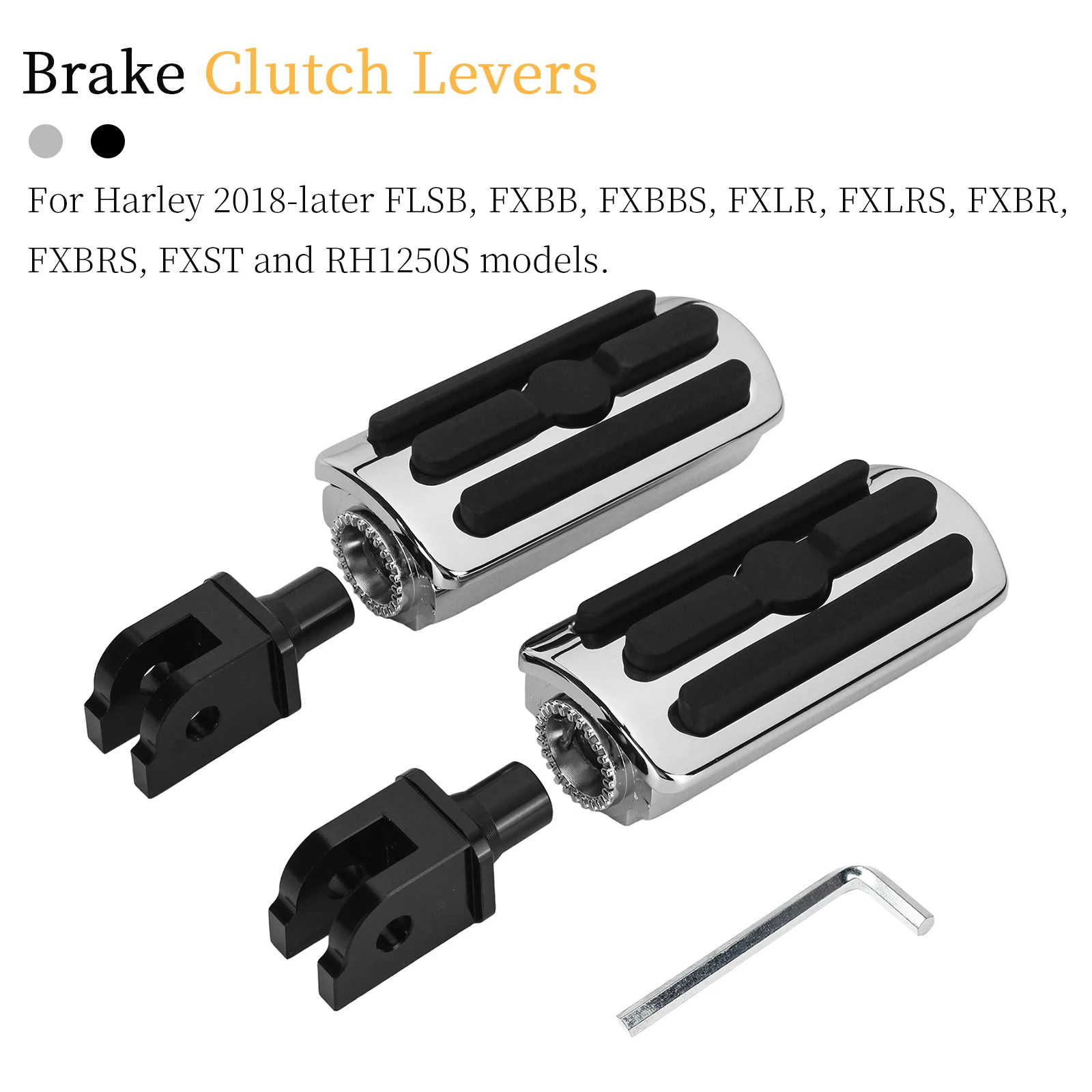 Фото Передняя подставка для ног Rider для Harley Softail Fat Bob Street Bob Fat Boy Breakout Sport Glide Low Rider SportsterS RH1250S №1