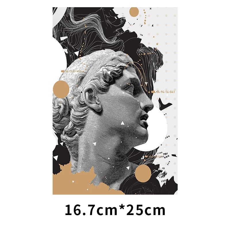 Классическая художественная нашивка с принтом статуй модный известный