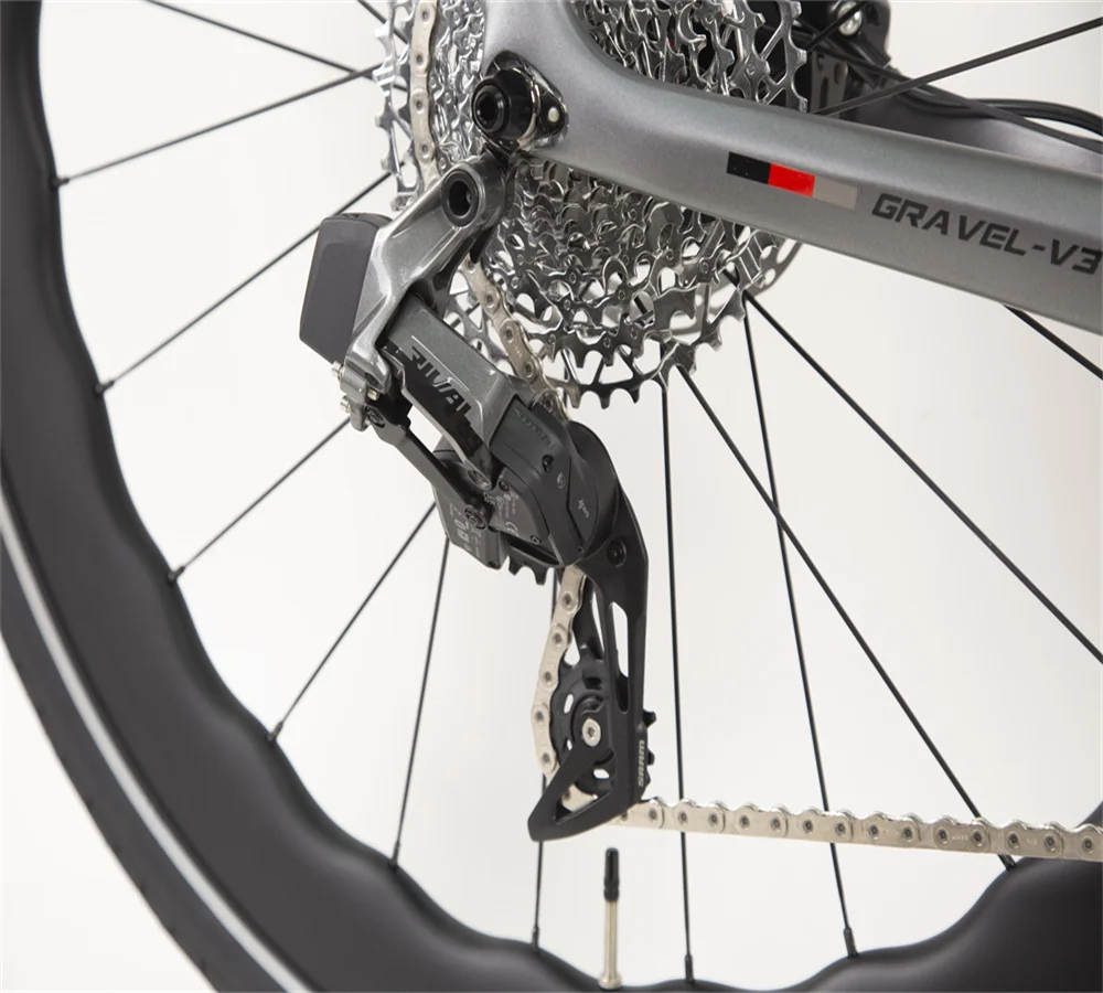 Фото Велосипед TWITTER GRAVEL-V3 SRAM RIV eTap AXS-24s с гидравлическими дисковыми тормозами, карбоновая рама, шоссейный велосипед 700*40c, гравийный велосипед №4