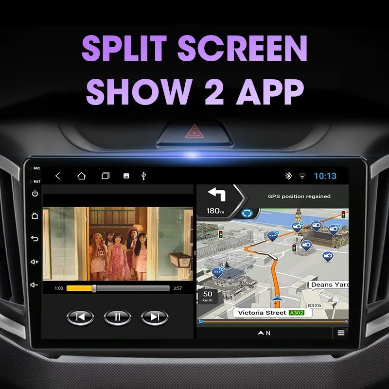 $84.60 JMCQ Android 11 Car stereo Radio Multimidia Video Player Navigation GPS For hyundai Creta ix25 2016-2018 2din Head Unit Carplay