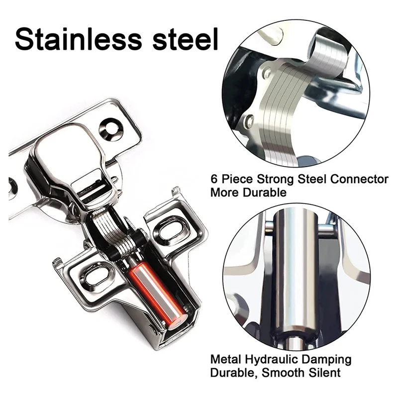 12 шт. многослойные мягкие петли для дверей шкафов 1/2 дюйма 45 мм