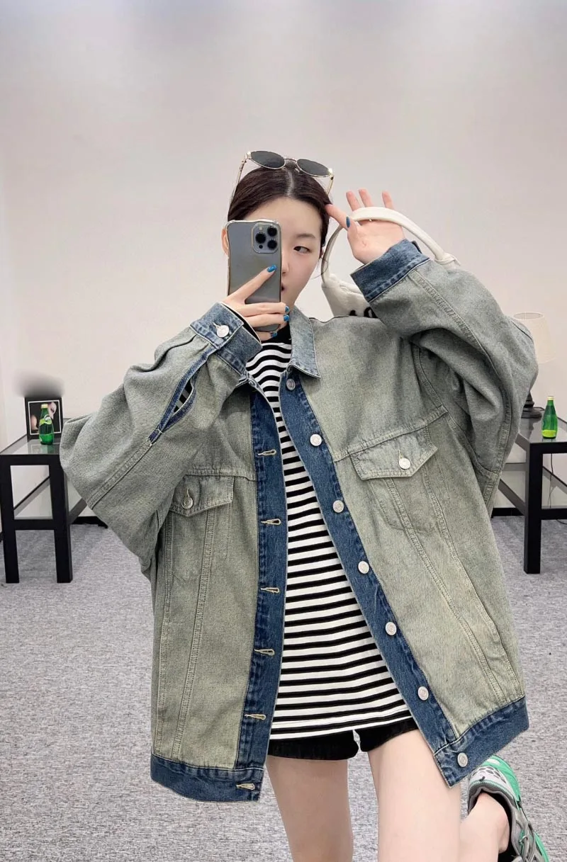 Осень 2024 новая женская куртка модная индивидуальная уличная трендовая большая