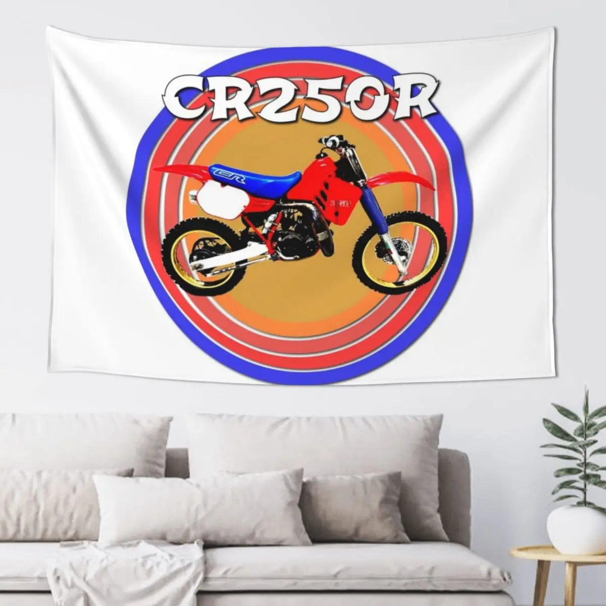 CR 250R Винтаж Ретро Мотокросс Мотоцикл Байк Гобелен Декор Спальни Декоративные